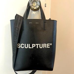 Off-White - “Sculpture” Medium Black Tote